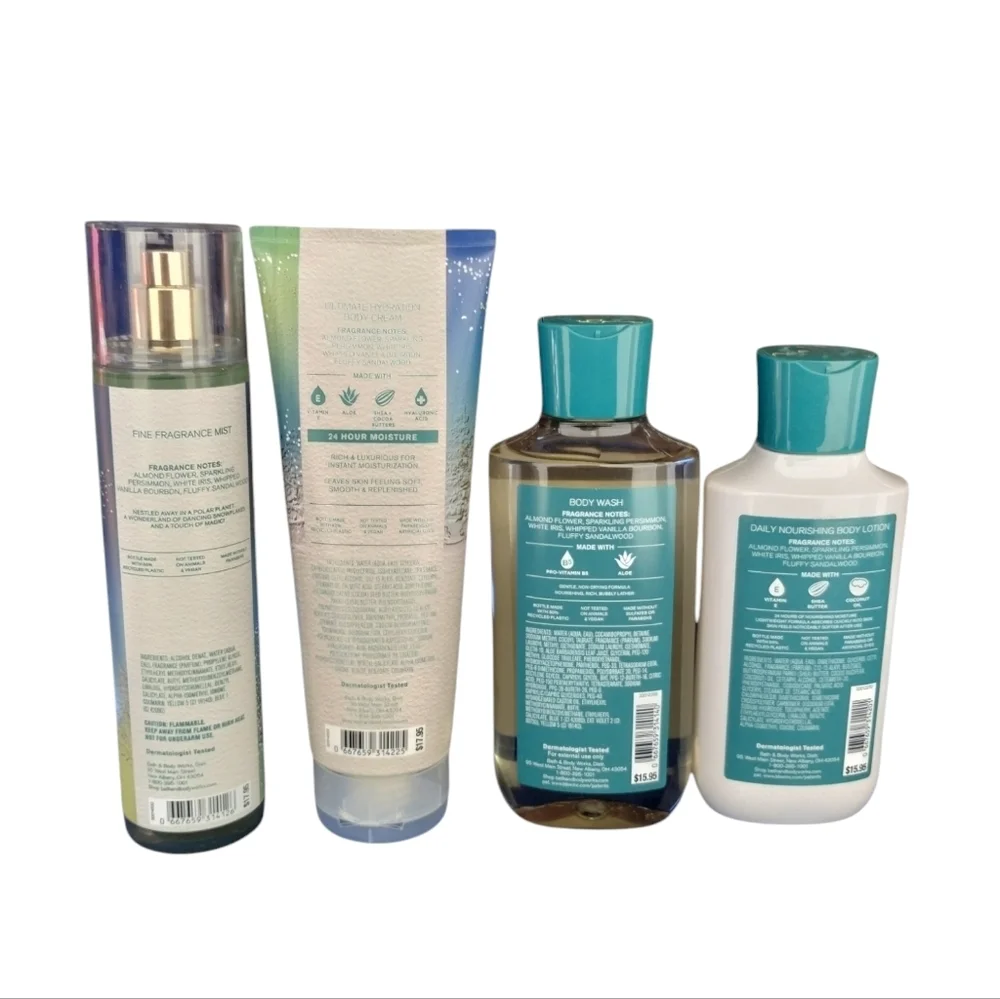 Bath and Body Works DISCONTINUED 4pcs MAGIC in‎ the Air Almond, Persimmon, Iris,